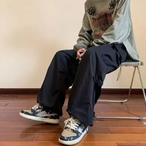 2025 Overalls Multi-Pocket American Hiphop Pants - Image 3