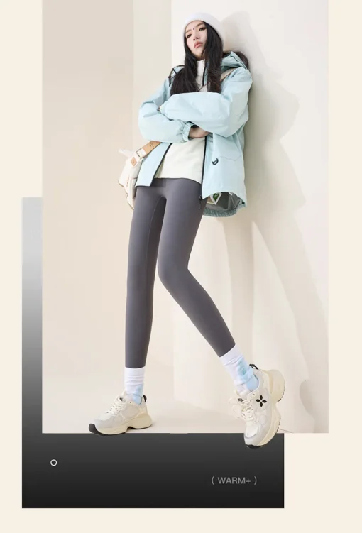 BIVIGAOS High Waist Fleece Leggings - Image 36