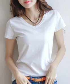 Black / White Short Summer Blouse