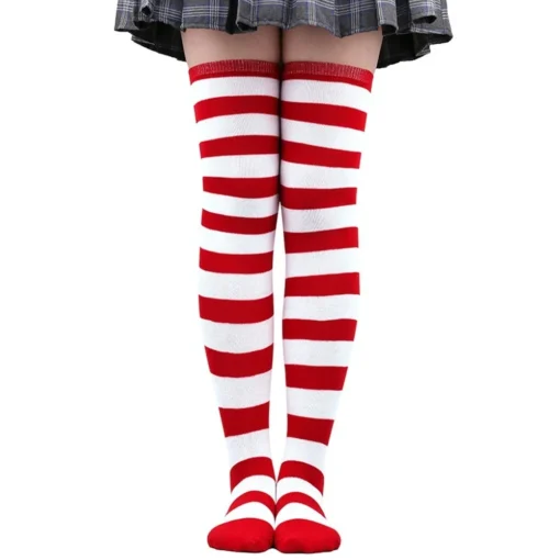 Striped Over Knee Stockings - Image 23