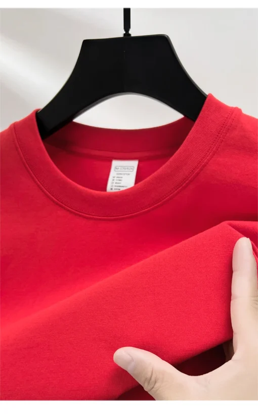 pure cotton summer high-end men's short sleeve T-shirt - Image 35