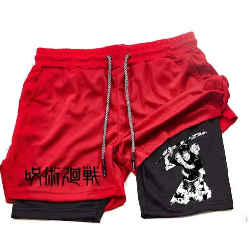 Anime Performance Shorts Toji Printed - Image 25