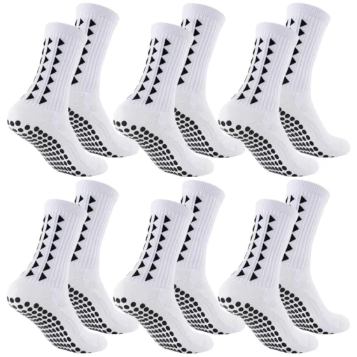 6Pairs men  football grip socks - Image 8