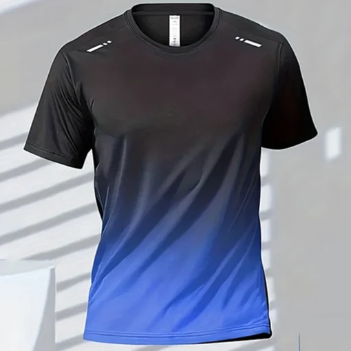 Quick-drying Gradient Short Sleeve T-Shirt - Image 2