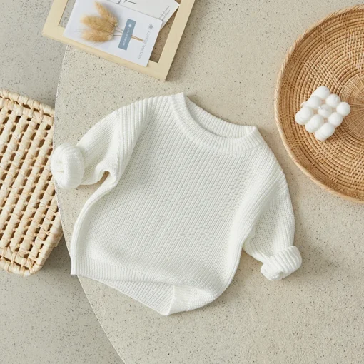 Suefunskry Newborn Baby Knitted Long Sleeve Autumn Winter Sweater - Image 32