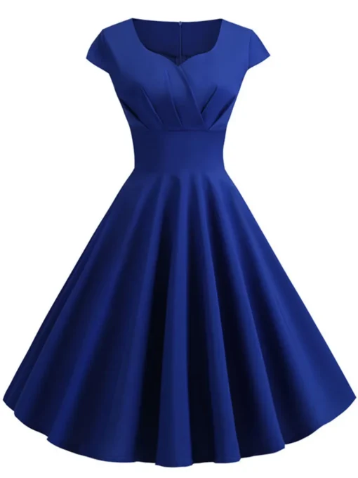 Pink Summer V Neck Dress - Image 4