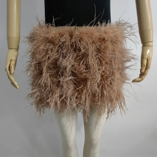 Ostrich Feather Mini Skirt - Image 19