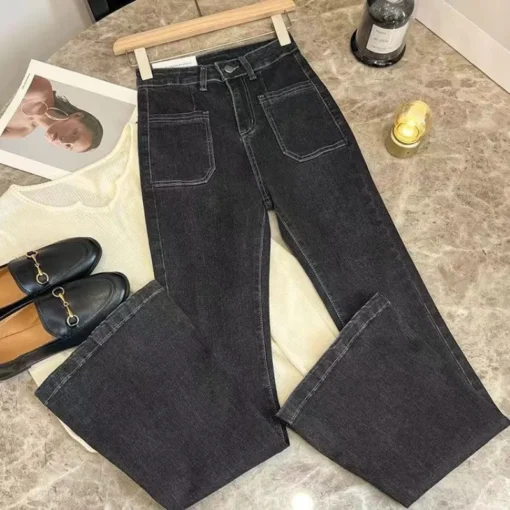High Waist Flare Jeans - Image 5