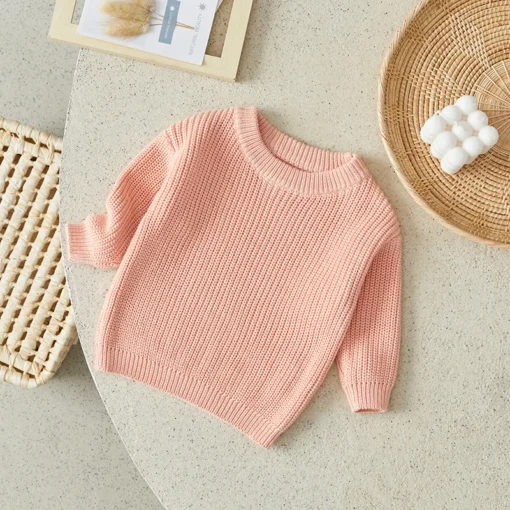 Suefunskry Newborn Baby Knitted Long Sleeve Autumn Winter Sweater - Image 48