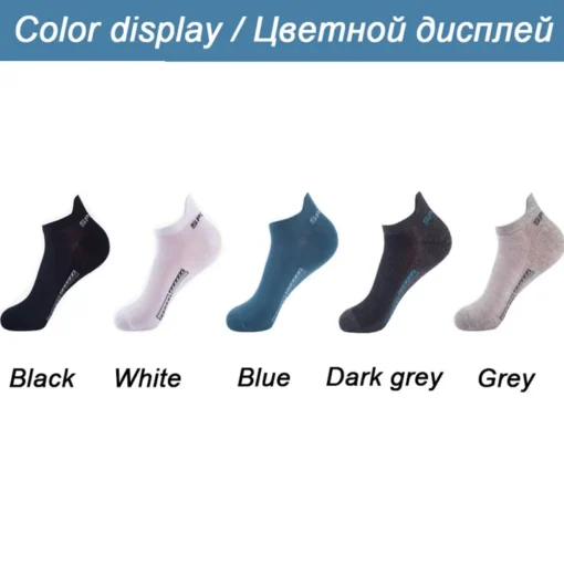 Men's Summer Thin Mesh Breathable Polyester Sports Socks - Image 2