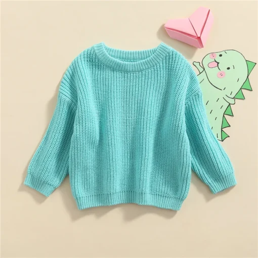 Suefunskry Newborn Baby Knitted Long Sleeve Autumn Winter Sweater - Image 96