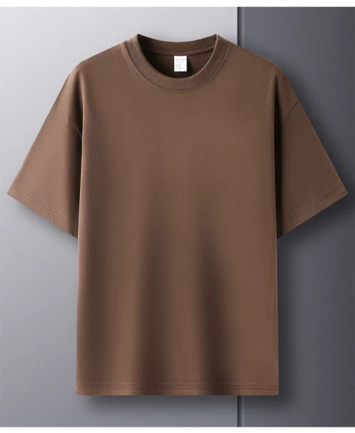 pure cotton summer high-end men's short sleeve T-shirt - Image 40