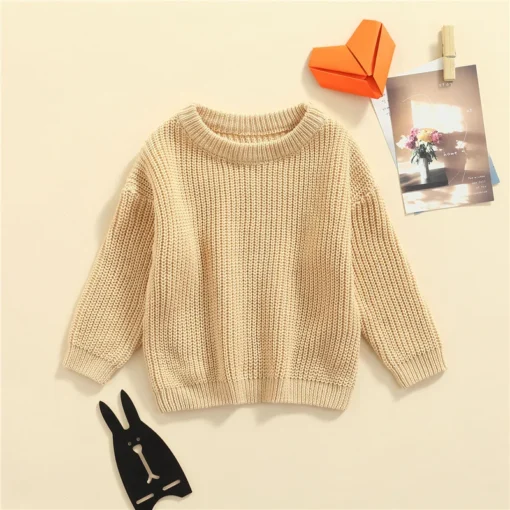 Suefunskry Newborn Baby Knitted Long Sleeve Autumn Winter Sweater - Image 108