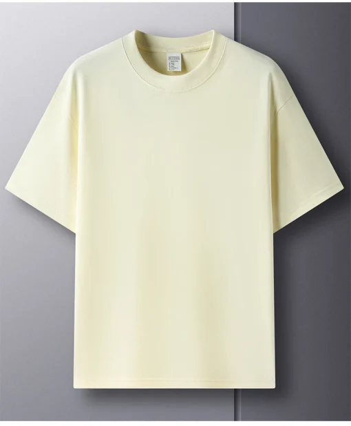 pure cotton summer high-end men's short sleeve T-shirt - Image 26