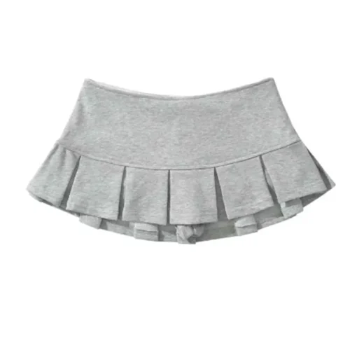Mooyufon Y2K Pleated Mini Skirt