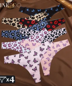 FINETOO 4Pcs Ultra Soft Underwear