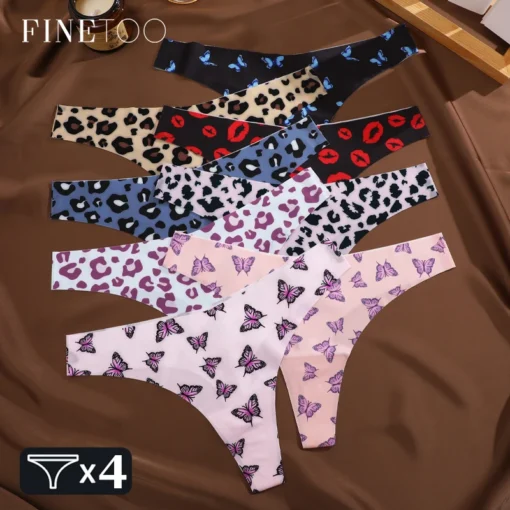 FINETOO 4Pcs Ultra Soft Underwear