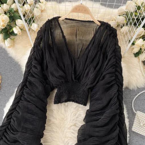 Sexy Chiffon Blouse - Image 31