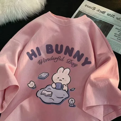 Retro Oversize Bunny T-shirt - Image 2