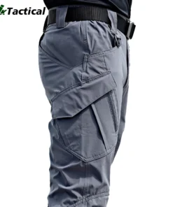 Men's Multiple Pocket Elasticity Military Urban Commuter Tactical Trousers