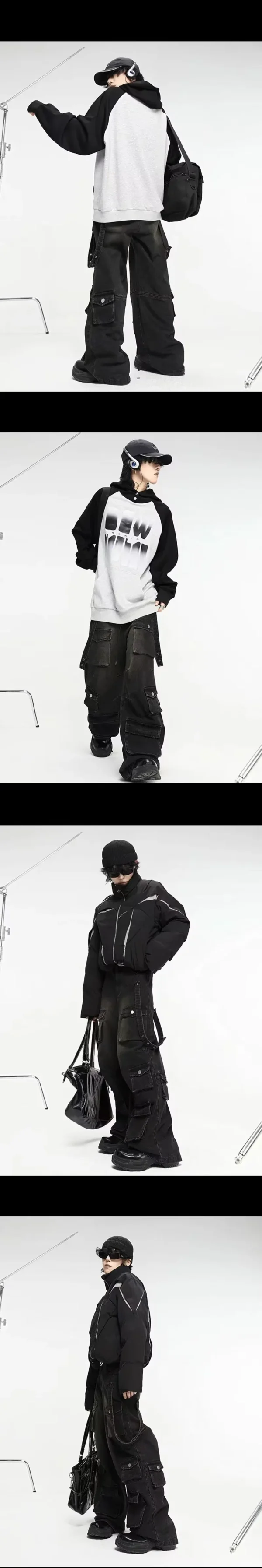 2024 Y2K Multiple Pockets Baggy Cargo Jeans Pants - Image 8