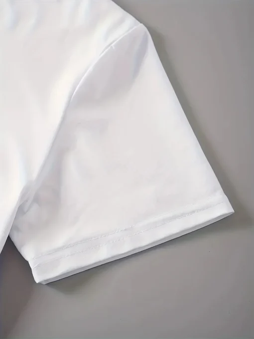 Letter Printed Short Sleeved Shirt - Image 5