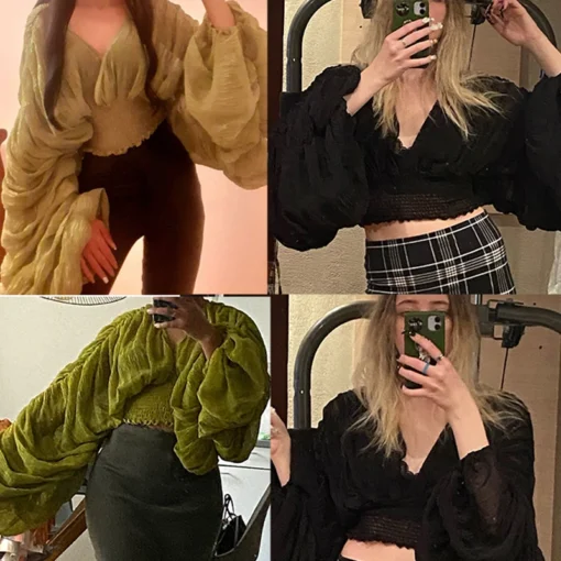 Sexy Chiffon Blouse - Image 3