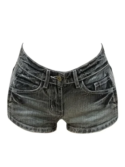 Y2k Low Rise Jean Shorts
