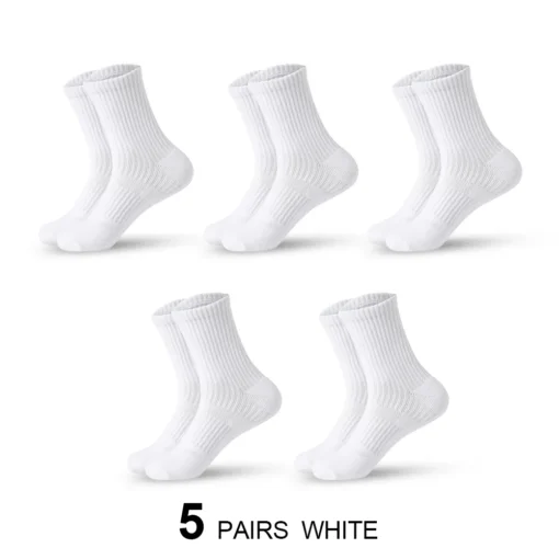 Men's Moisture Wicking Outdoor Hiking Work Cotton Socks - Image 6