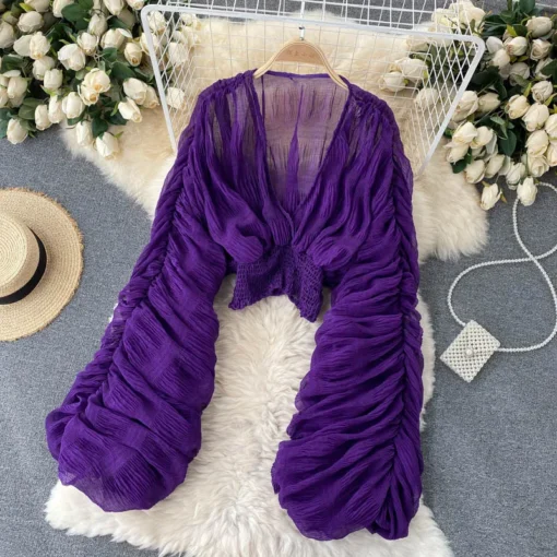 Sexy Chiffon Blouse - Image 14
