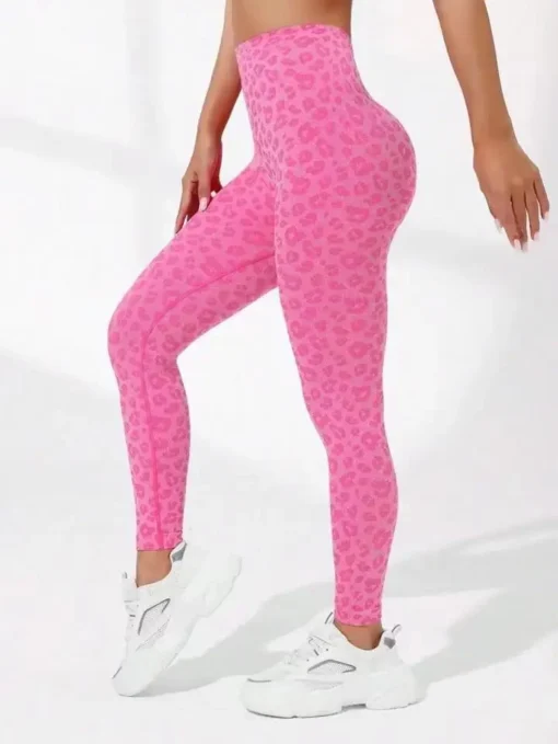 Leopard V Waist Leggings - Image 6