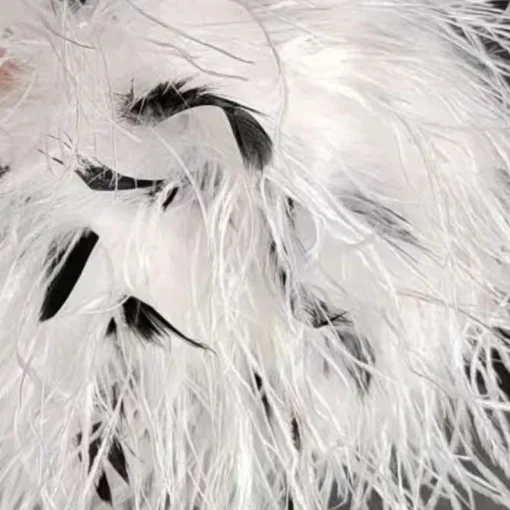 Ostrich Feather Mini Skirt - Image 56