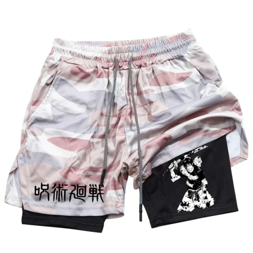 Anime Performance Shorts Toji Printed - Image 9