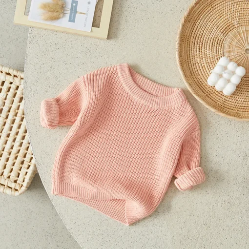 Suefunskry Newborn Baby Knitted Long Sleeve Autumn Winter Sweater - Image 47