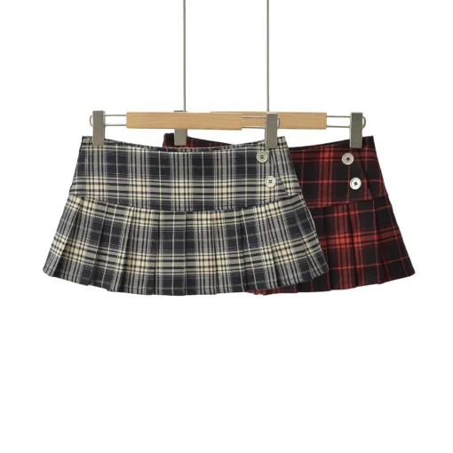 Y2K Plaid Summer Skirt
