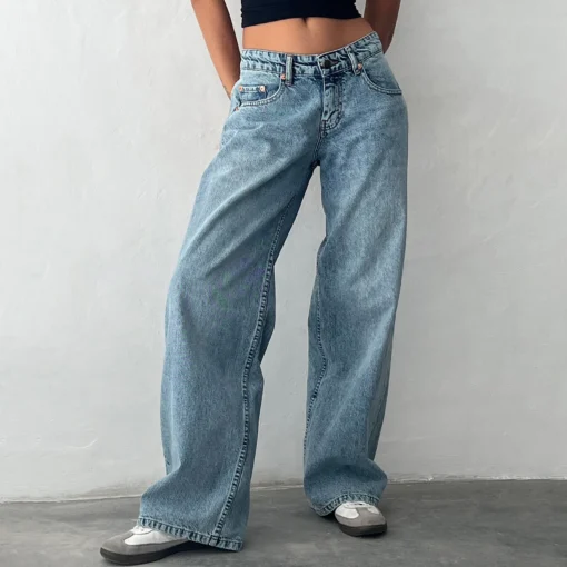 Y2K Baggy Jeans With Pockets