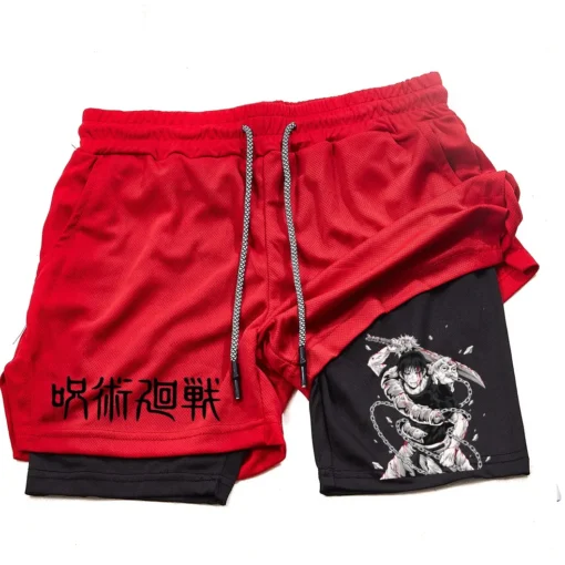 Anime Performance Shorts Toji Printed - Image 19