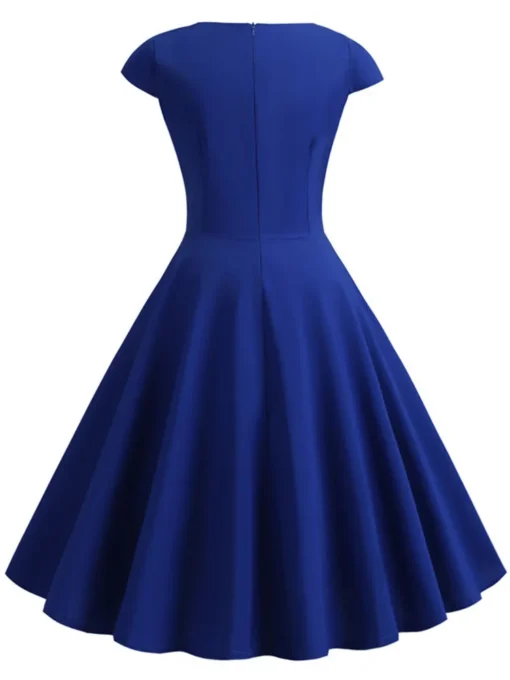 Pink Summer V Neck Dress - Image 21