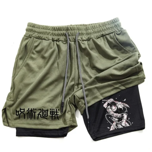 Anime Performance Shorts Toji Printed - Image 3