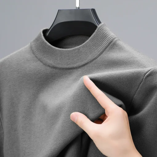 Half Turtleneck Knitwear Sweater - Image 3