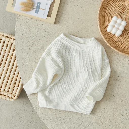 Suefunskry Newborn Baby Knitted Long Sleeve Autumn Winter Sweater - Image 38