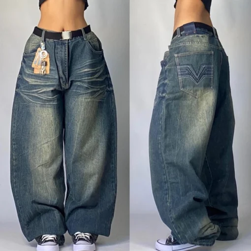 Oversized Print Baggy Jeans - Image 16