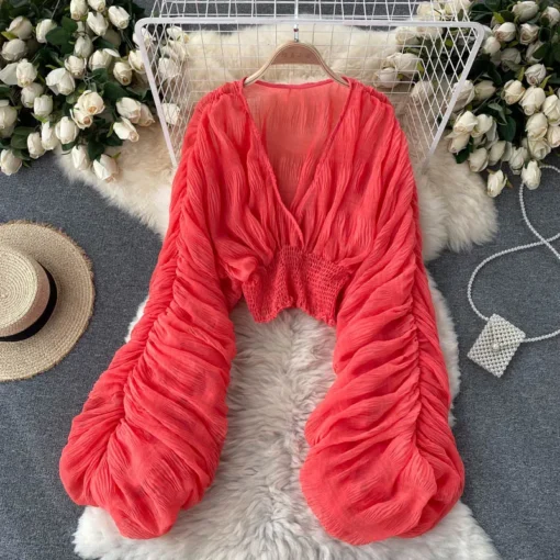 Sexy Chiffon Blouse - Image 8
