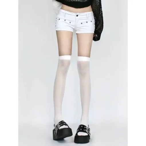 Y2k Low Rise Jean Shorts - Image 10