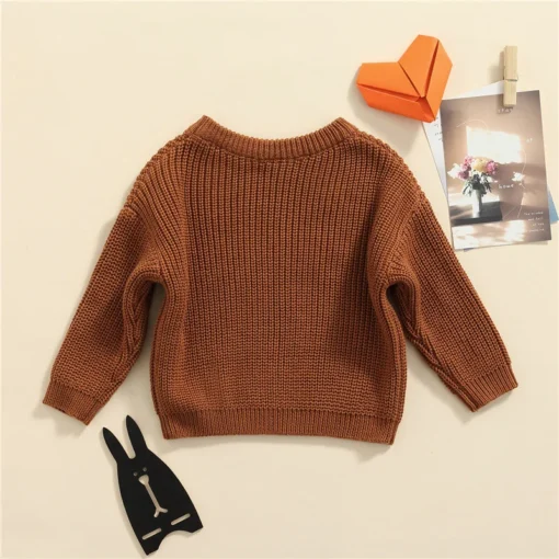 Suefunskry Newborn Baby Knitted Long Sleeve Autumn Winter Sweater - Image 123