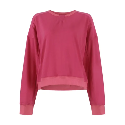 Long-Sleeved Simple Sweatshirt - Image 36