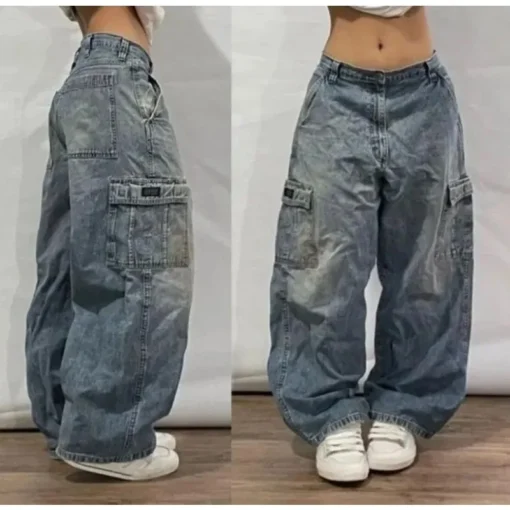 Oversized Print Baggy Jeans - Image 15