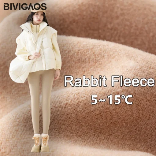 BIVIGAOS High Waist Fleece Leggings - Image 14