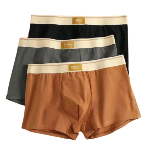 3pcs Men Cotton Boxer Shorts - Image 9