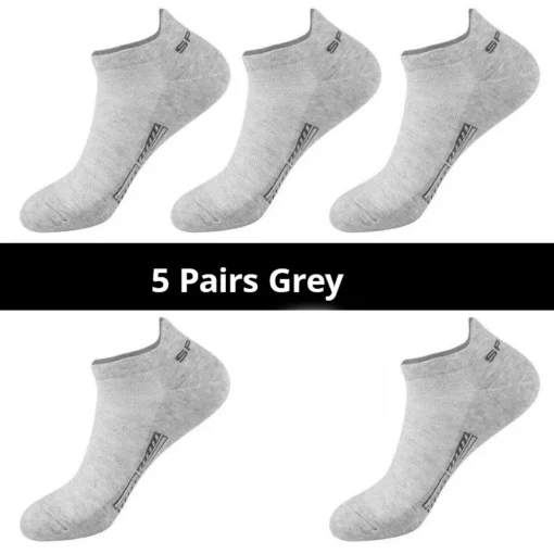 Men's Summer Thin Mesh Breathable Polyester Sports Socks - Image 13